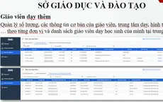 Phụ huynh có thể giám sát quản lý dạy thêm qua phần mềm
