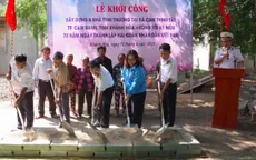 Vùng 4 Hải quân xây dựng 6 ngôi nhà tình thương cho các hộ gia đình có hoàn cảnh đặc biệt khó khăn