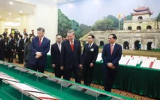 Trưng bày các văn kiện hợp tác giữa hai nước Việt Nam - Trung Quốc