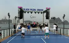 Quảng Ninh: Xác minh việc chủ tàu du lịch biến boong tàu thành sân thi đấu pickleball