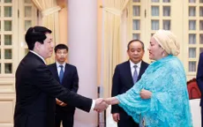 Chủ tịch nước Lương Cường tiếp Phó Tổng Thư ký Liên hợp quốc Amina Mohammed