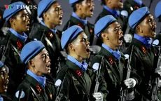 Hào hùng buổi tổng hợp luyện diễu binh, diễu hành của hàng ngàn chiến sĩ tại TP Hồ Chí Minh