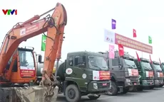 Vượt nắng, thắng mưa trên các công trình trọng điểm