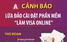 Cảnh báo lừa đảo cài đặt phần mềm “làm visa online”