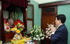 Chủ tịch nước Lương Cường thăm Khu di tích Chủ tịch Hồ Chí Minh