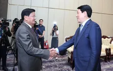 Chủ tịch nước Lương Cường tiếp Tổng Bí thư, Chủ tịch nước Lào