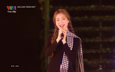 Hòa Minzy duyên dáng trong chương trình “Mùa Xuân thống nhất”
