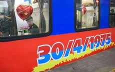 Đoàn tàu Thống Nhất khởi hành từ 2 đầu đất nước gặp nhau tại Đà Nẵng vào trưa 30/4