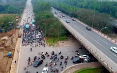 Hà Nội phân luồng giao thông phục vụ thi công công trình trọng điểm