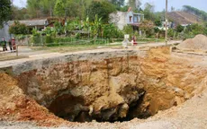 Bắc Kạn: Công bố tình huống khẩn cấp về sụt lún đất tại xã Kim Lư, Na Rì