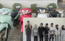 Bắt giữ 7 đối tượng liên tiếp gây ra 4 vụ trộm cắp xe máy