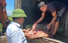 Phát hiện xe tải chở 1 tấn nội tạng bốc mùi