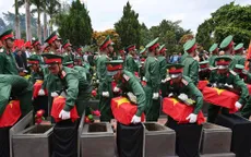 Gia Lai: An táng 23 hài cốt liệt sĩ hy sinh ở Campuchia