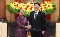 Chủ tịch nước Lương Cường tiếp Phó Chủ tịch Đảng Nhân dân Campuchia
