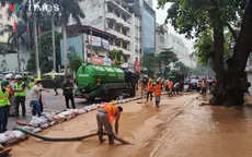Tạm dừng robot khoan hầm metro để khắc phục sự cố bùn trào tại phố Cát Linh