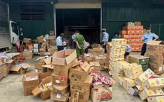 Hơn 36.000 sản phẩm thực phẩm và giấy vệ sinh nhập lậu bị thu giữ tại Cao Bằng