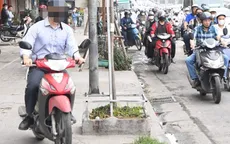 Hà Nội: Hàng trăm trường hợp bị xử phạt vì đi xe lên vỉa hè, vượt đèn đỏ