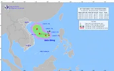 Áp thấp nhiệt đới giật cấp 8, cách quần đảo Hoàng Sa khoảng 360 km