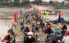 Phú Thọ: Cầu phao Phong Châu chính thức hoạt động trở lại