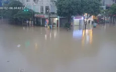 Mưa lớn gây ngập úng diện rộng tại Thái Nguyên, giao thông tê liệt