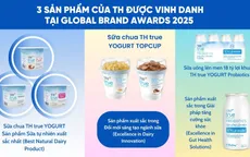 Sản phẩm TH khẳng định vị thế với ba giải thưởng quốc tế danh giá