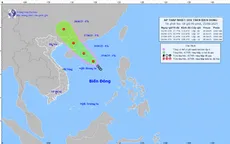 Áp thấp nhiệt đới khả năng mạnh thêm, cách quần đảo Hoàng Sa khoảng 360 km