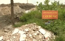 Camera có, biển cấm có nhưng rác vẫn “vô tư” đổ giữa lòng thành phố