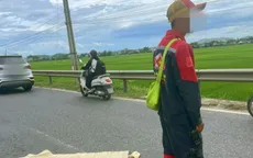 Nghi án người đàn ông dùng dao đâm bạn gái rồi lao vào xe tải tự vẫn