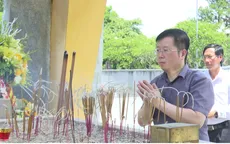 Đoàn công tác Đài Truyền hình Việt Nam viếng các Anh hùng liệt sĩ