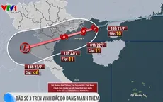 Bão số 3 cách Quảng Ninh 110 km, khả năng mạnh thêm