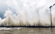 Thủy triều dâng cao kỷ lục ở đặc khu Cô Tô, Quảng Ninh