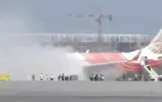 Máy bay Air India bốc cháy sau khi hạ cánh