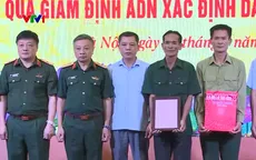 Trao kết quả giám định ADN xác định danh tính liệt sĩ
