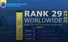 Đại học Trà Vinh tiếp tục thăng hạng trong bảng xếp hạng WURI 2025