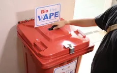 Singapore khuyến khích người dân chủ động "vứt thuốc lá điện tử vào thùng rác"