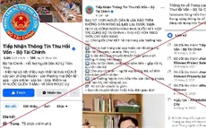 Cảnh báo trang Facebook tích xanh giả mạo Bộ Tài Chính hỗ trợ lấy lại tiền bị lừa