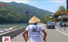 Những người kéo xe chật vật giữa nắng nóng chưa từng có tại Nhật Bản