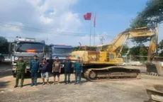 Bắt quả tang 1 vụ khai thác khoáng sản trái phép trong KCN Biên Hoà