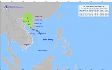 Áp thấp nhiệt đới giật cấp 9 đi vào vịnh Bắc Bộ