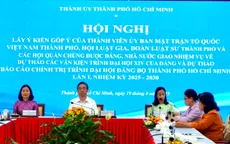 Các thành viên Mặt trận Tổ quốc góp ý Văn kiện Đại hội Đảng bộ TP Hồ Chí Minh
