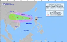 Áp thấp nhiệt đới trên Biển Đông mạnh lên thành bão số 5