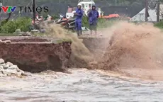 Thanh Hóa: Sạt lở hơn 200m đê Nam Hải do bão số 5