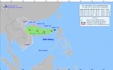 Áp thấp nhiệt đới gây biển động mạnh trên Biển Đông