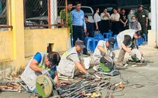 Công an TP Hồ Chí Minh tiêu huỷ hơn 6.000 vũ khí thu gom từ xã hội