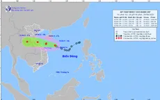 Áp thấp nhiệt đới sẽ mạnh lên thành bão, hướng vào vùng biển Quảng Trị - Đà Nẵng