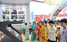 Ấn tượng không gian "Lịch sử và Sứ mệnh Quốc hội Việt Nam" tại Triển lãm thành tựu đất nước