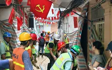 Bùn nhão phun trào tái diễn tại vị trí thi công metro Nhổn - ga Hà Nội