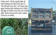 Hà Nội: Xử lý tài xế xe tải vi phạm khi tham gia giao thông qua tin báo của người dân