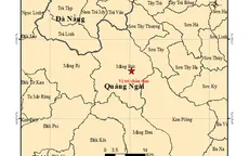 Động đất 4,5 độ tại Măng Bút, Quảng Ngãi