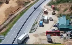 Trạm dừng nghỉ tạm cao tốc quốc lộ 45 - Nghi Sơn tiềm ẩn mất an toàn giao thông